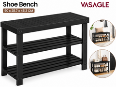 Bamboo Shoe Storage Bench