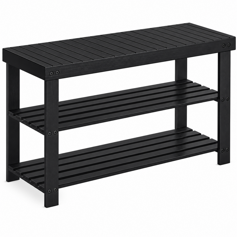 Bamboo Shoe Storage Bench