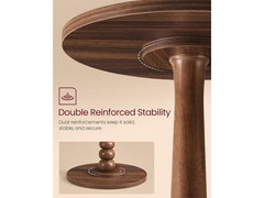 VASAGLE Round Side Table