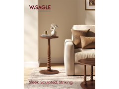 VASAGLE Round Side Table