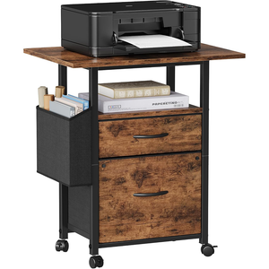 2 Drawer File Cabinet Mobile Filing Cabinet