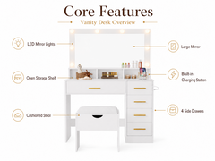 Dressing Table with Stool