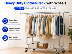 Heavy Duty Extendable Clothes Rack