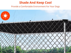 Outdoor Dog Run with Shade Sail