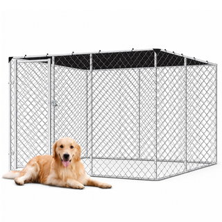Outdoor Dog Run with Shade Sail