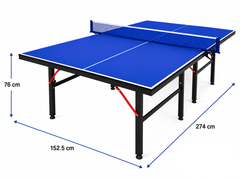 Foldable Indoor Table Tennis Table with Accessories