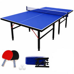 Foldable Indoor Table Tennis Table with Accessories