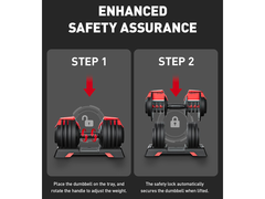 Adjustable dumbbells 24KG
