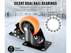 Caster Wheels Trolley Wheels 4 Pcs