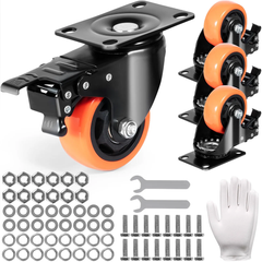 Caster Wheels Trolley Wheels 4 Pcs - Trolley Wheels