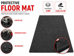 Garage Floor Mat 2.25 x 5.2 M Non-Slip Heavy Duty Waterproof