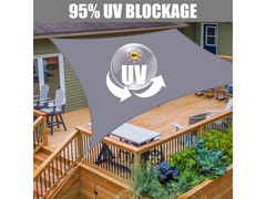 3X5M Rectangle Sun Shade Sail with Hardware