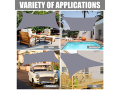 3X5M Rectangle Sun Shade Sail with Hardware