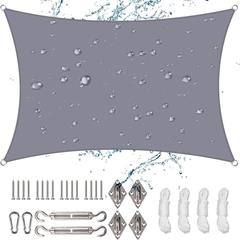 3X5M Rectangle Sun Shade Sail with Hardware