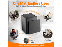 24 Pack EVA Foam Gym Interlocking Floor Puzzle Mats