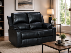 Recliner Sofa Motion Loveseat 2 Seater Leather