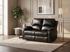 Recliner Sofa Motion Loveseat 2 Seater Leather