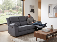 Manual 3 Seater Recliner Sofa