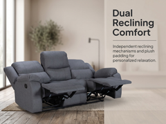 Manual 3 Seater Recliner Sofa