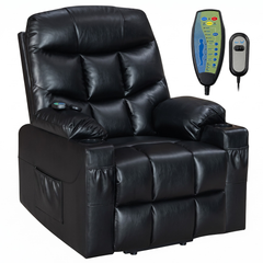 Recliner Chair with Massage Heat Electric Power Lift