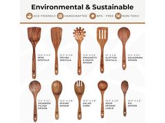 Wooden Kitchen Utensils Set