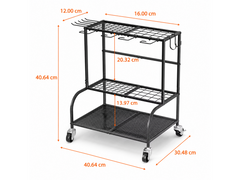 Garden Tool Organizer with Wheels