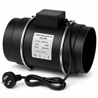 Inline Extractor Fan Exhaust Duct 200MM