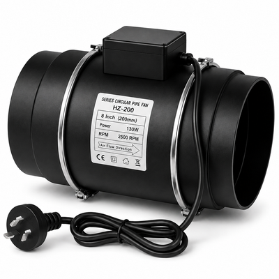 Inline Extractor Fan Exhaust Duct 200MM