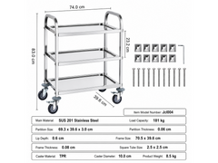 Stainless Steel Trolley Kitchen Storage Trolley