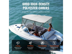 4 Bow Boat Bimini Top 2.1-2.2M