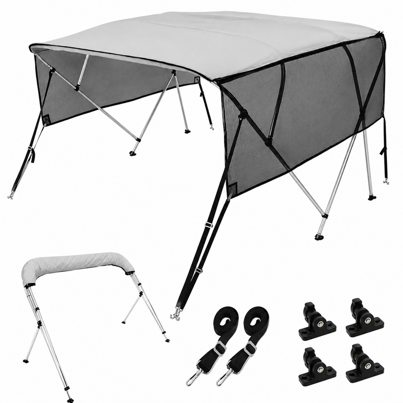 4 Bow Boat Bimini Top Cover 2.1-2.2M
