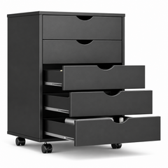 5 Drawer File Cabinet Mobile Printer Stand