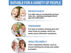 First Aid Kit Minor Choking Emergency Pump Breath Choking Rescues Device Home