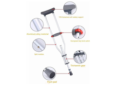 Foldable Underarm Crutches