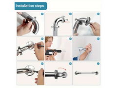Stainless Steel Safety Grab Bar for Toilet Bathroom