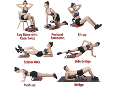 Ab Machine with Resistance Bands