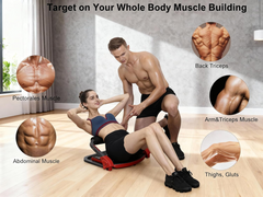Ab Machine with Resistance Bands
