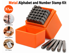 37Pcs Letter Number Punch Set