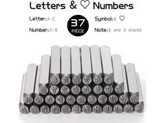 37Pcs Letter Number Punch Set