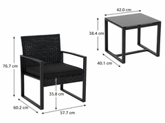 Outdoor Wicker Bistro Set