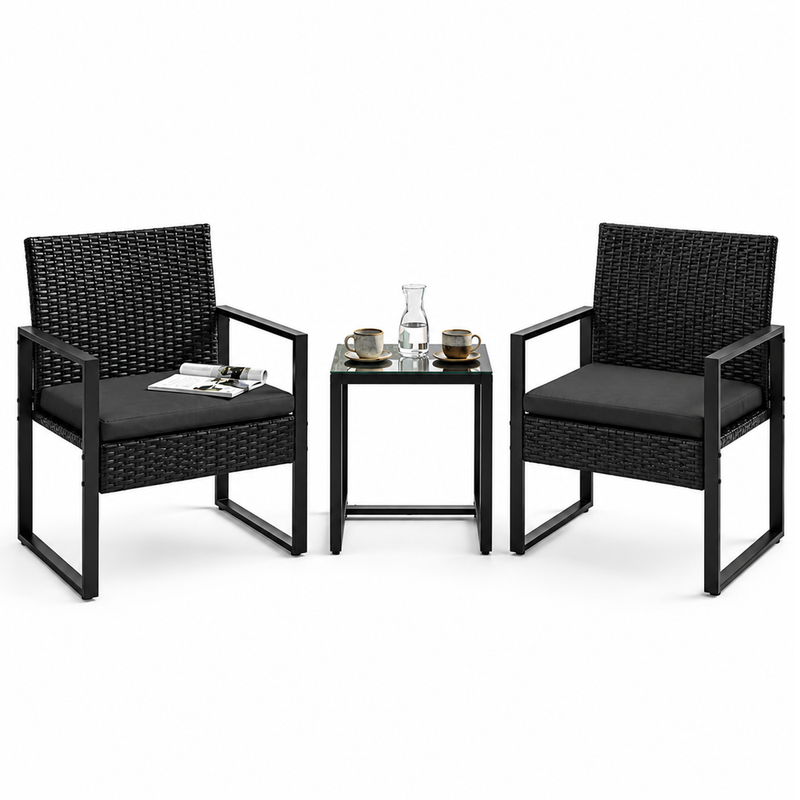 Outdoor Wicker Bistro Set