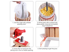 Wine Press Cider Press 6L Fruit Juice Maker