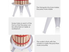 Wine Press Cider Press 6L Fruit Juice Maker