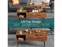 Coffee Table with Lift Top and Hidden Storage