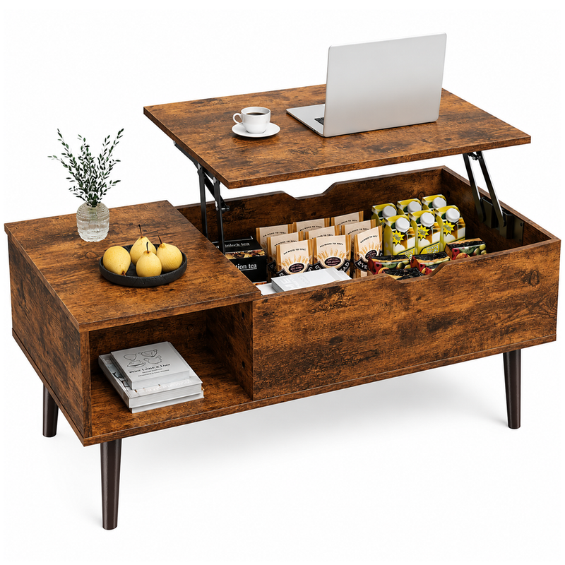 Coffee Table with Lift Top and Hidden Storage