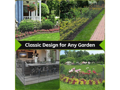 Metal Fence Panels 10 Pcs