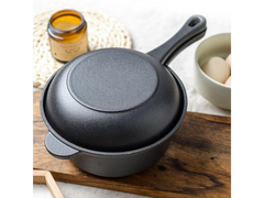 Cast Iron Saucepan with Lid