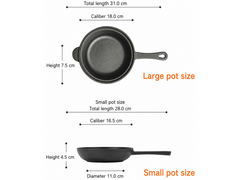 Cast Iron Saucepan with Lid