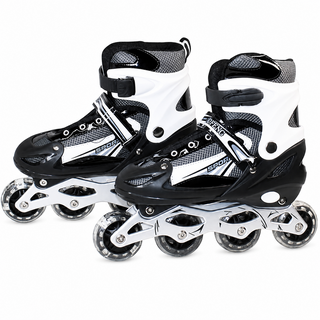 Kids Adjustable Inline Skates with Light Up Wheels Size 28-32