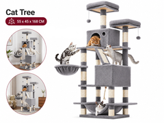 Cat Tree House Tower 173cm 168cm
